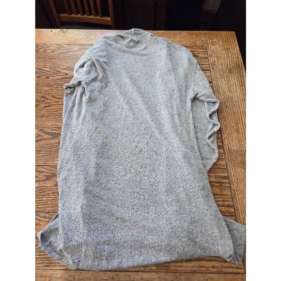 Joah Brown Etoile Long Line Open Front Cardigan in Gray Hacci One Size - Picture 5 of 5
